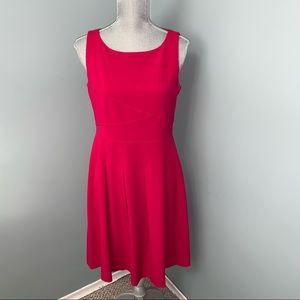 NINE WEST size 6 fit and flare pink cocktail Dress sleeveless wedding guest
